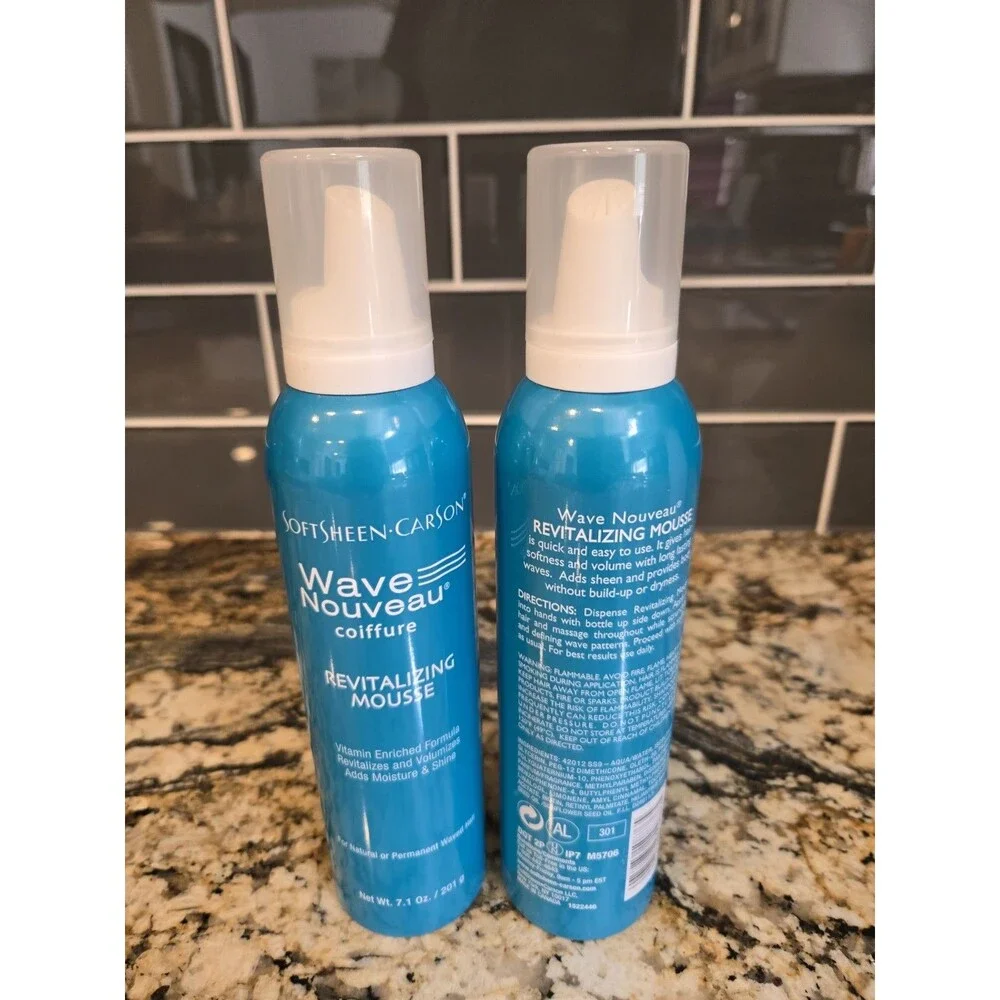 2 X SOFT SHEEN Carson Wave Nouveau REVITALIZING MOUSSE 7.1 OZ